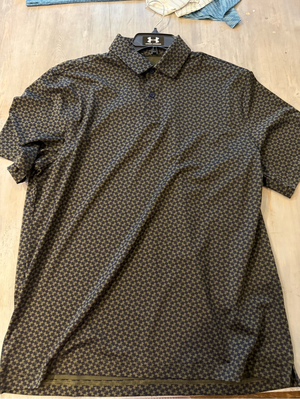 Under Armour Men’s Black Geometric Polo Shirt